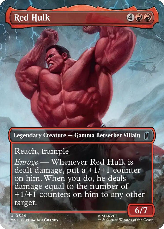 Red Hulk (Borderless)