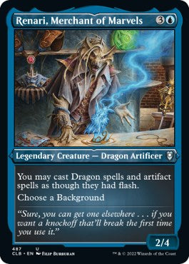 Renari, Merchant of Marvels (Foil Etched) [CLB - 487]