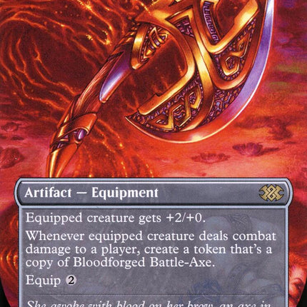 Bloodforged Battle-Axe (Borderless)
