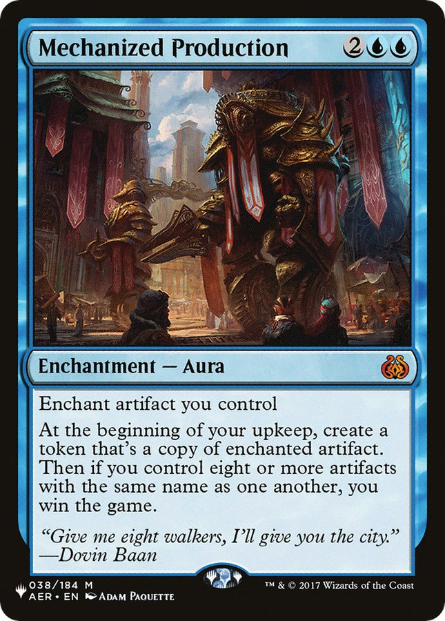 Mechanized Production [LIST - 038/184]