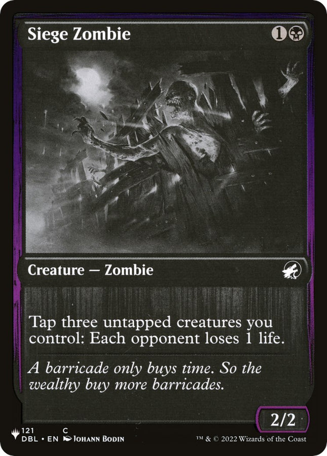 Siege Zombie [LIST - 121]