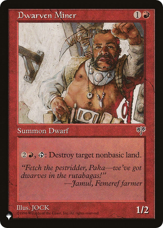 Dwarven Miner [LIST - N/A]