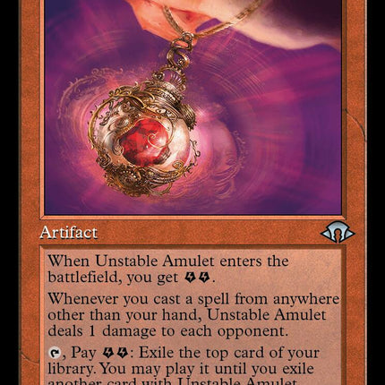 Unstable Amulet (Retro Frame)