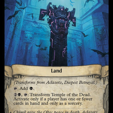 Aclazotz, Deepest Betrayal (Back)