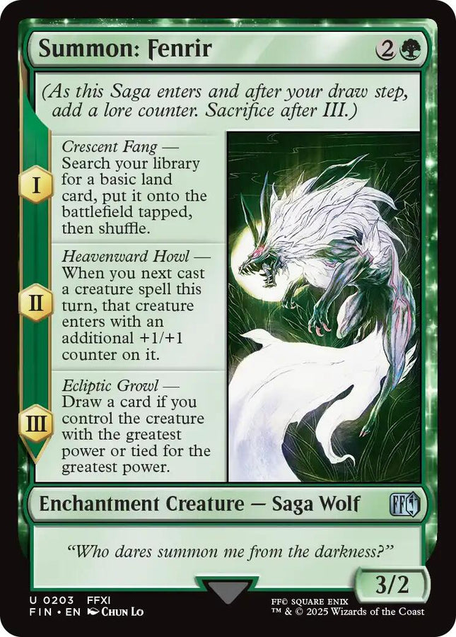Summon: Fenrir [FIN - 203]