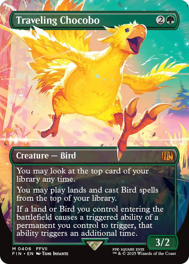 Traveling Chocobo (Borderless) [FIN - 406]