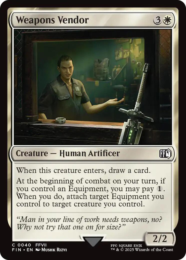 Weapons Vendor [FIN - 40]