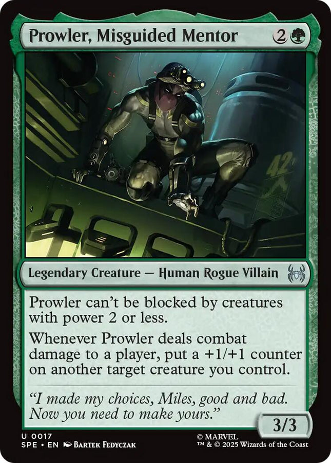 Prowler, Misguided Mentor