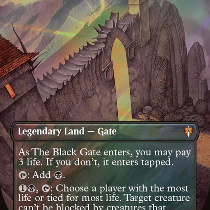The Black Gate (Borderless) (Surge Foil)